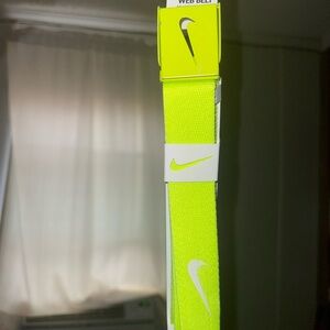 Nike Bright Lime Web Belt one size